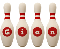 Gian bowling-pin logo