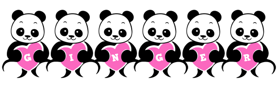 Ginger love-panda logo