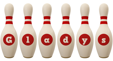 Gladys bowling-pin logo