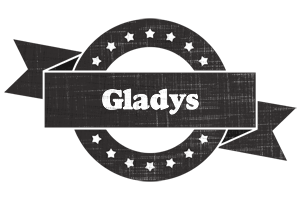 Gladys grunge logo