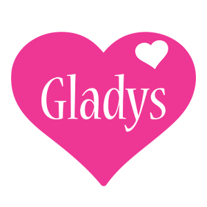 Gladys love-heart logo