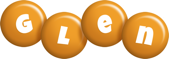 Glen candy-orange logo