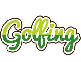 GOLFING logo effect. Colorful text effects in various flavors. Customize your own text here: http://www.textGiraffe.com/logos/golfing/