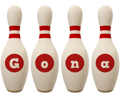 Gona bowling-pin logo