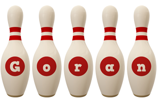 Goran bowling-pin logo