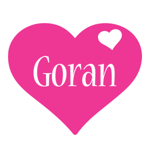 Goran love-heart logo