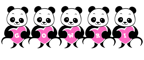 Gowri love-panda logo