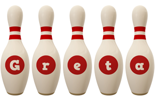 Greta bowling-pin logo