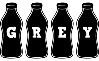 Grey bottle logo