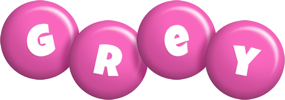 Grey candy-pink logo
