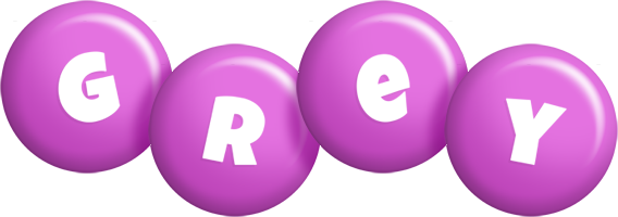 Grey candy-purple logo