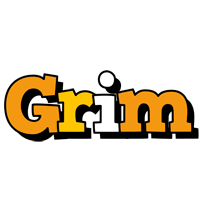 Grim cartoon logo
