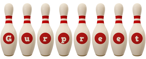 Gurpreet bowling-pin logo