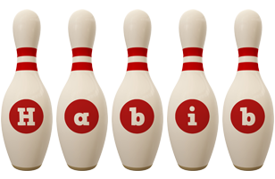 Habib bowling-pin logo
