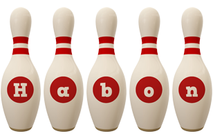 Habon bowling-pin logo
