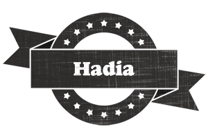 Hadia grunge logo