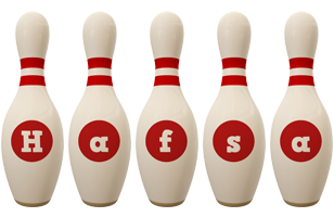 Hafsa bowling-pin logo