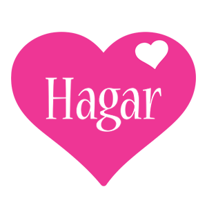 Hagar love-heart logo