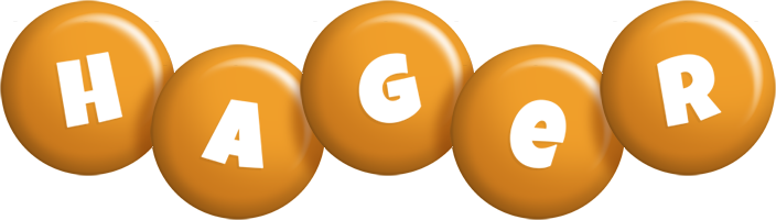 Hager candy-orange logo