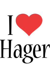 Hager i-love logo
