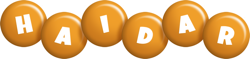 Haidar candy-orange logo