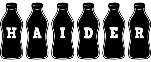 Haider bottle logo