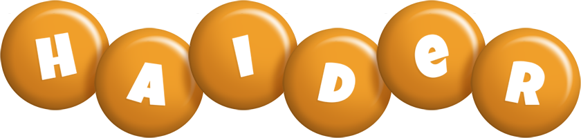 Haider candy-orange logo