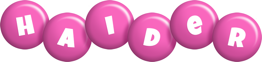 Haider candy-pink logo