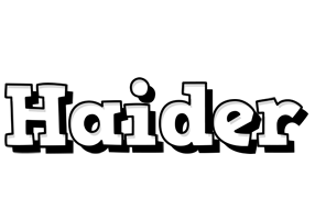 Haider snowing logo