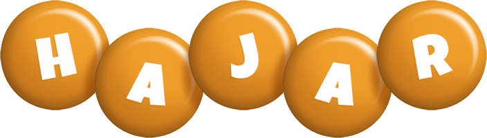 Hajar candy-orange logo