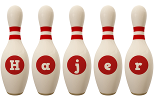 Hajer bowling-pin logo