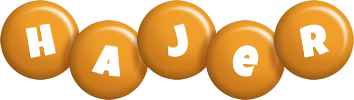 Hajer candy-orange logo