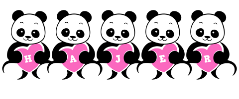 Hajer love-panda logo
