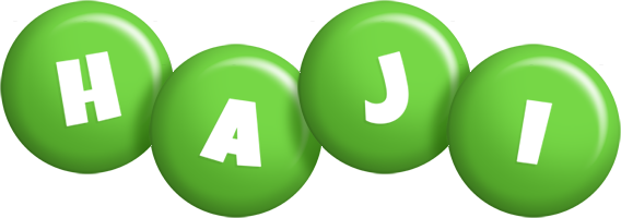 Haji candy-green logo