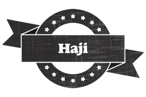Haji grunge logo
