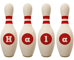 Hala bowling-pin logo