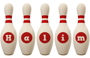 Halim bowling-pin logo