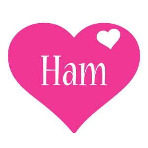 Ham love-heart logo
