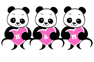Ham love-panda logo
