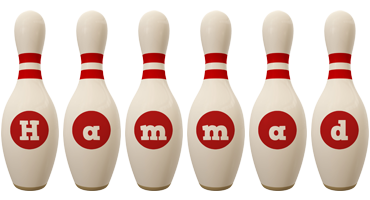 Hammad bowling-pin logo