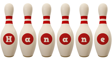 Hanane bowling-pin logo