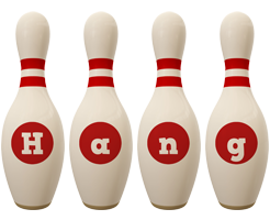 Hang bowling-pin logo