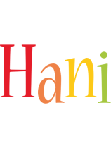Hani birthday logo