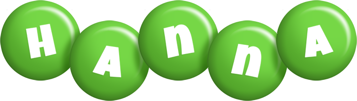 Hanna candy-green logo