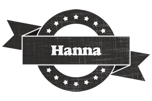 Hanna grunge logo