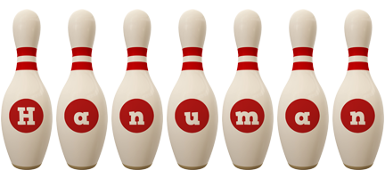 Hanuman bowling-pin logo