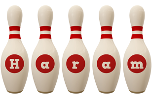 Haram bowling-pin logo