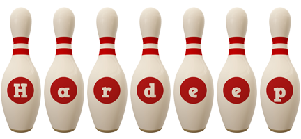 Hardeep bowling-pin logo