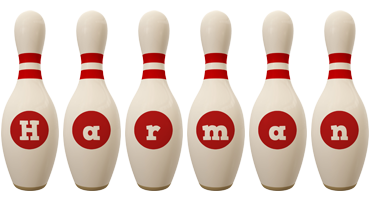 Harman bowling-pin logo