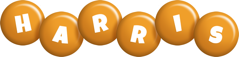 Harris candy-orange logo